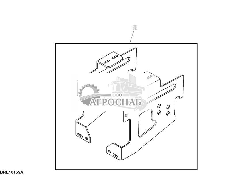 Навесное оборудование, кронштейн переднего вспомогательного ящика - ST785582 722.jpg